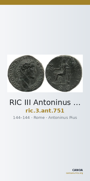 RIC III Antoninus Pius 751 — CANOA
