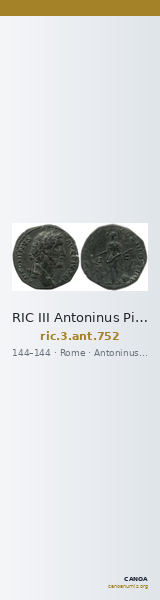 RIC III Antoninus Pius 752 — CANOA