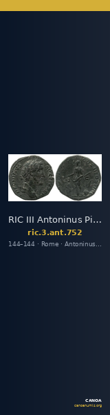 RIC III Antoninus Pius 752 — CANOA