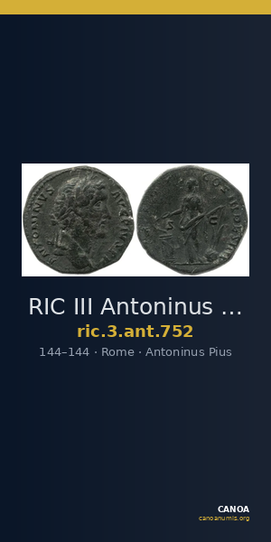 RIC III Antoninus Pius 752 — CANOA