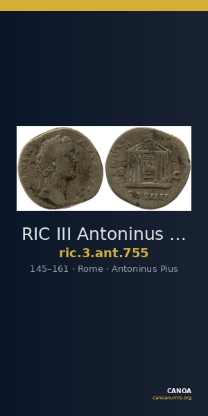 RIC III Antoninus Pius 755 — CANOA