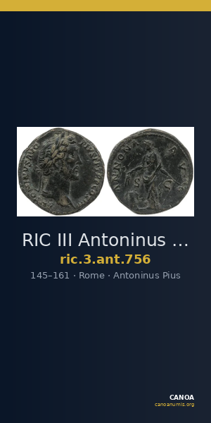 RIC III Antoninus Pius 756 — CANOA