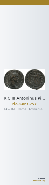 RIC III Antoninus Pius 757 — CANOA