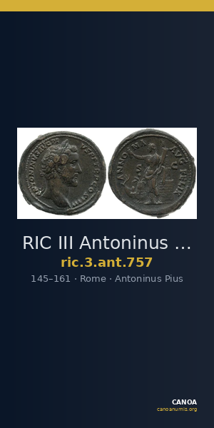 RIC III Antoninus Pius 757 — CANOA