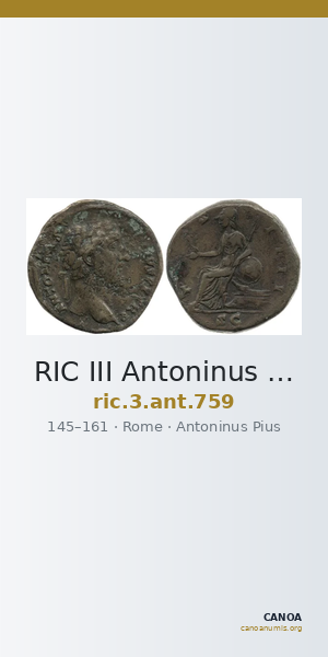 RIC III Antoninus Pius 759 — CANOA