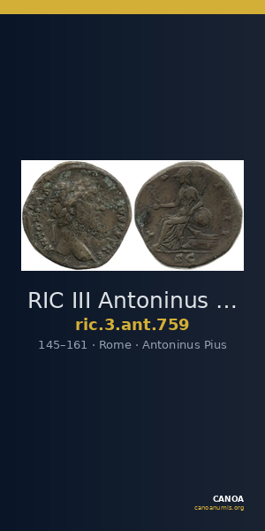 RIC III Antoninus Pius 759 — CANOA