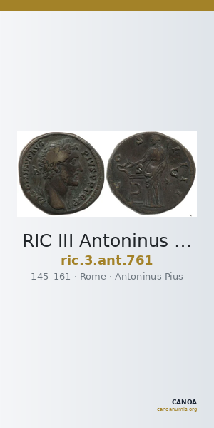 RIC III Antoninus Pius 761 — CANOA
