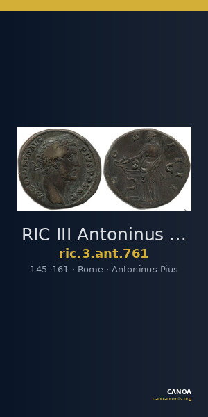 RIC III Antoninus Pius 761 — CANOA