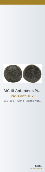 RIC III Antoninus Pius 762 — CANOA