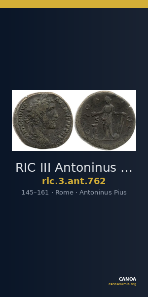 RIC III Antoninus Pius 762 — CANOA