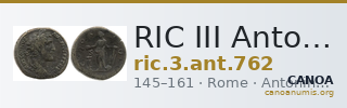 RIC III Antoninus Pius 762 — CANOA