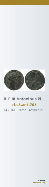 RIC III Antoninus Pius 763 — CANOA