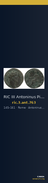 RIC III Antoninus Pius 763 — CANOA