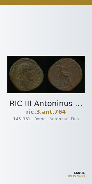 RIC III Antoninus Pius 764 — CANOA