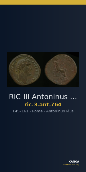 RIC III Antoninus Pius 764 — CANOA
