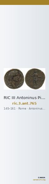 RIC III Antoninus Pius 765 — CANOA