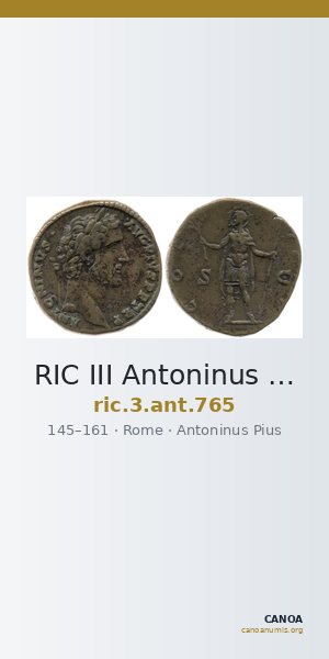 RIC III Antoninus Pius 765 — CANOA