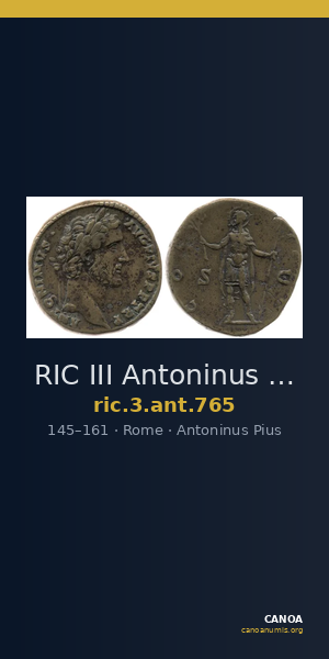 RIC III Antoninus Pius 765 — CANOA