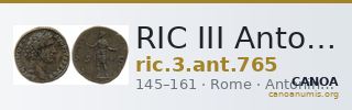 RIC III Antoninus Pius 765 — CANOA