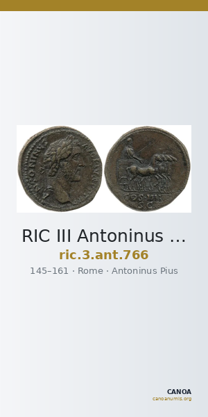 RIC III Antoninus Pius 766 — CANOA