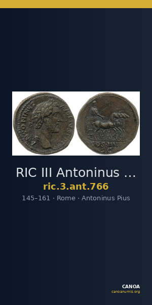 RIC III Antoninus Pius 766 — CANOA