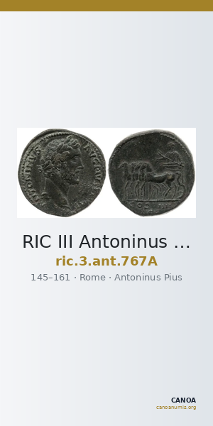RIC III Antoninus Pius 767A — CANOA