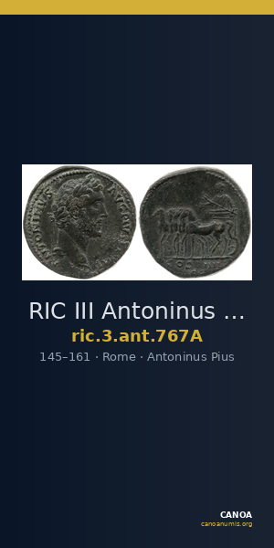 RIC III Antoninus Pius 767A — CANOA