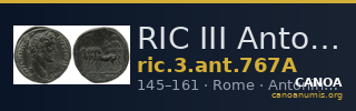 RIC III Antoninus Pius 767A — CANOA
