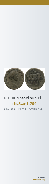 RIC III Antoninus Pius 769 — CANOA