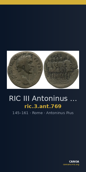 RIC III Antoninus Pius 769 — CANOA