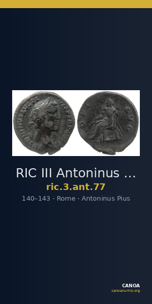 RIC III Antoninus Pius 77 — CANOA