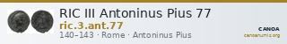 RIC III Antoninus Pius 77 — CANOA