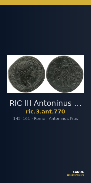 RIC III Antoninus Pius 770 — CANOA
