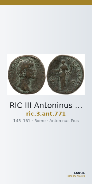 RIC III Antoninus Pius 771 — CANOA