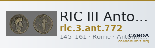 RIC III Antoninus Pius 772 — CANOA