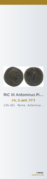 RIC III Antoninus Pius 773 — CANOA