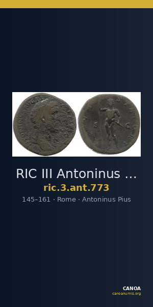 RIC III Antoninus Pius 773 — CANOA