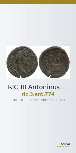RIC III Antoninus Pius 774 — CANOA