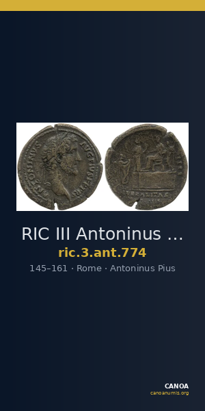 RIC III Antoninus Pius 774 — CANOA