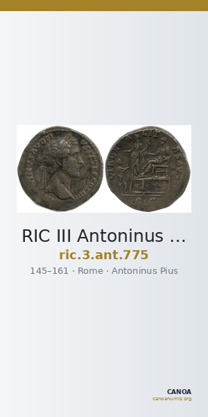 RIC III Antoninus Pius 775 — CANOA