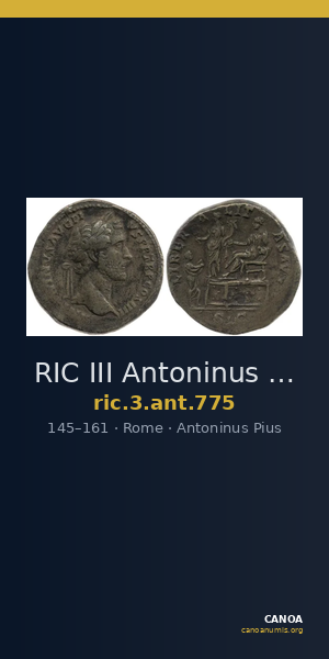 RIC III Antoninus Pius 775 — CANOA