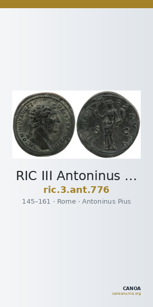 RIC III Antoninus Pius 776 — CANOA