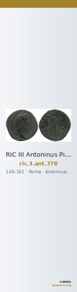 RIC III Antoninus Pius 778 — CANOA