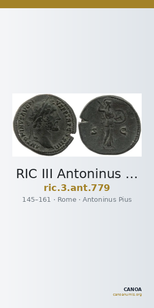 RIC III Antoninus Pius 779 — CANOA