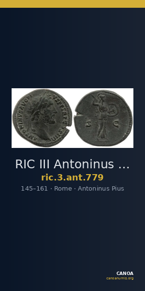 RIC III Antoninus Pius 779 — CANOA