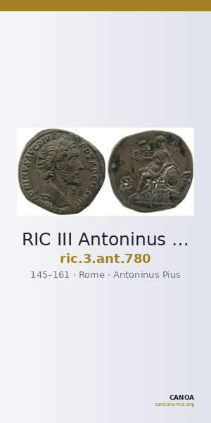 RIC III Antoninus Pius 780 — CANOA