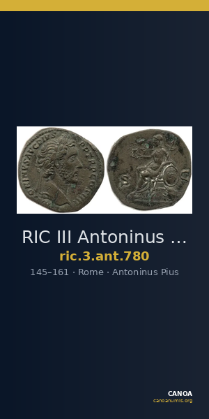 RIC III Antoninus Pius 780 — CANOA