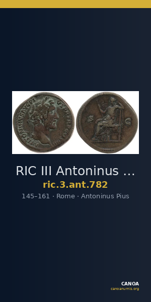 RIC III Antoninus Pius 782 — CANOA