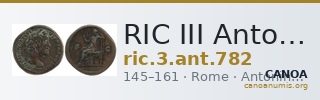 RIC III Antoninus Pius 782 — CANOA