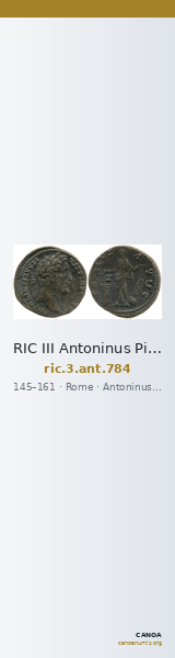 RIC III Antoninus Pius 784 — CANOA